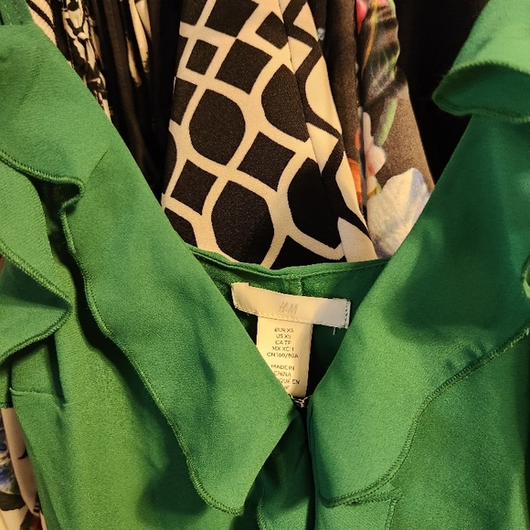 Green Ruffle Dress - Picture 3 of 3